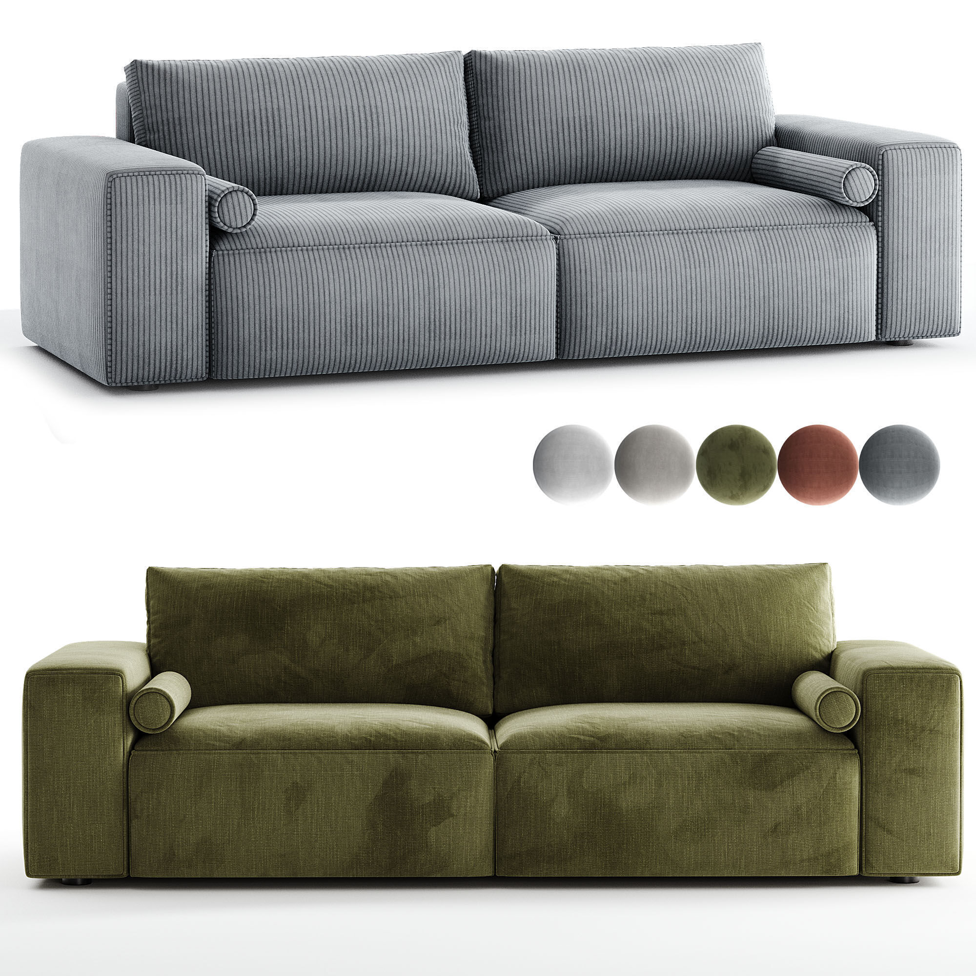 Sofa Soft z funkcja spania 3D model_3