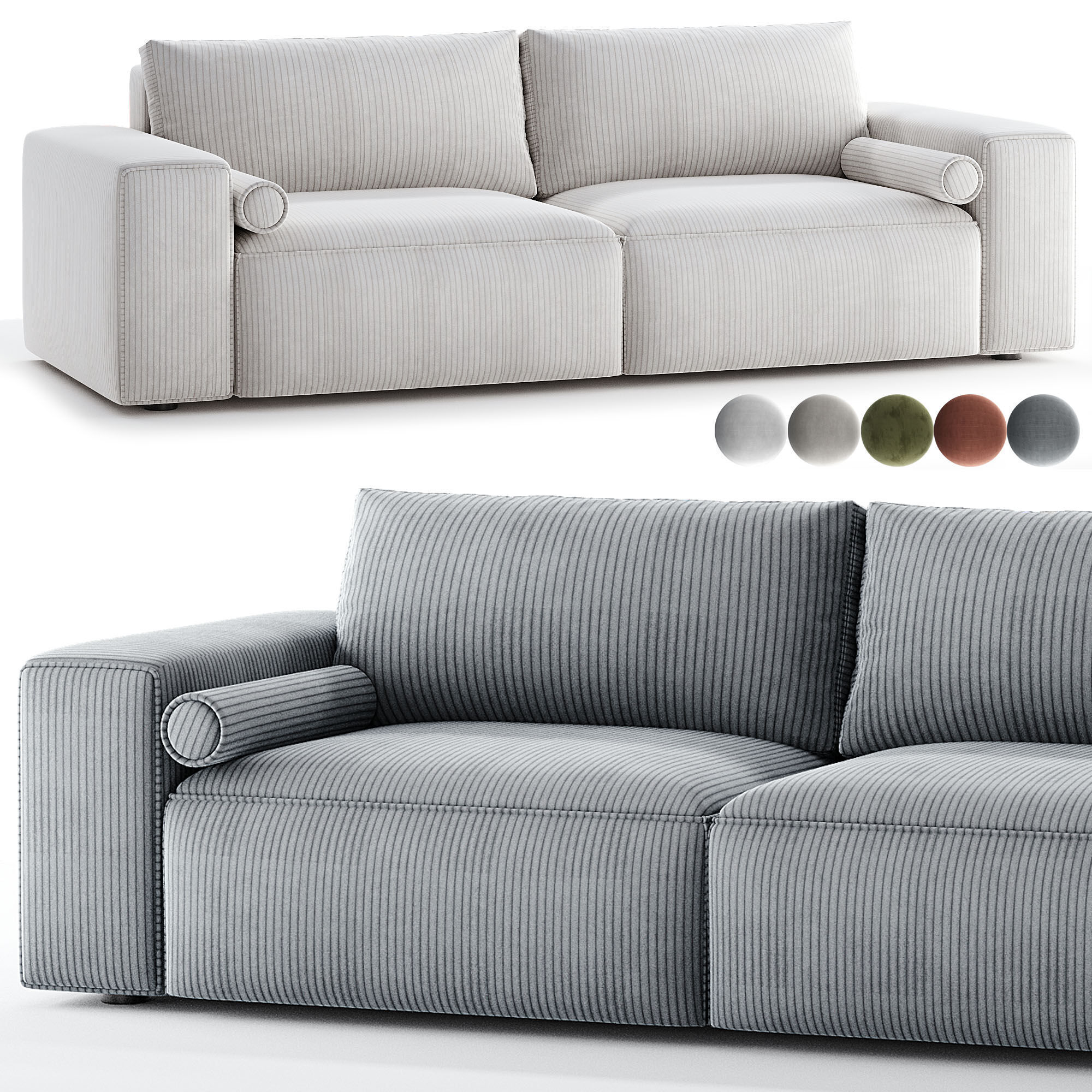Sofa Soft z funkcja spania 3D model_4