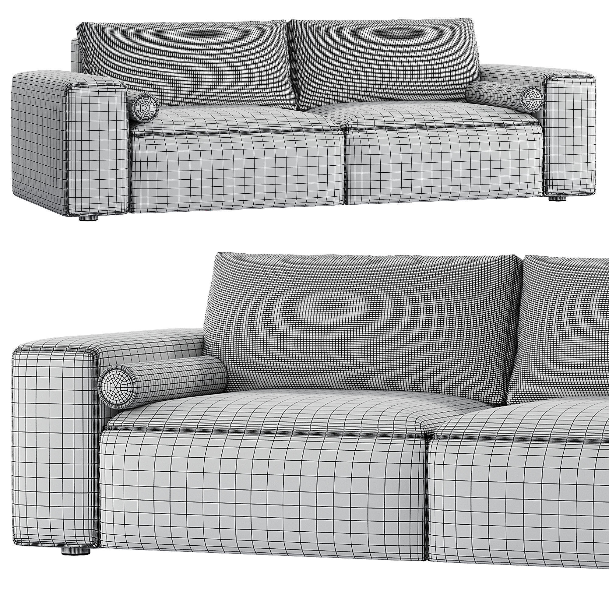 Sofa Soft z funkcja spania 3D model_6