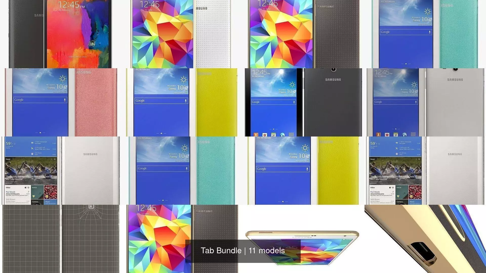 Tab Bundle 3D Model Collection_0