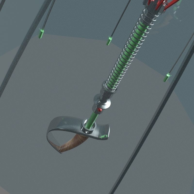 SWORD UMBRELLA Low-poly 3D model_4