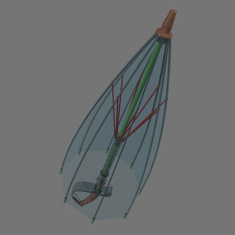 SWORD UMBRELLA Low-poly 3D model_12