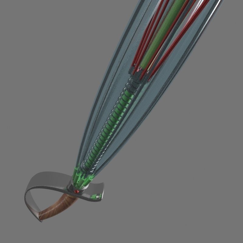 SWORD UMBRELLA Low-poly 3D model_10