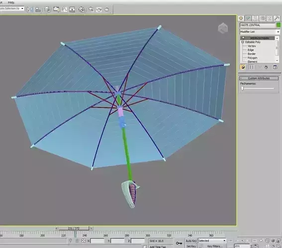 SWORD UMBRELLA Low-poly 3D model