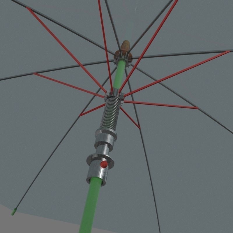 SWORD UMBRELLA Low-poly 3D model_3