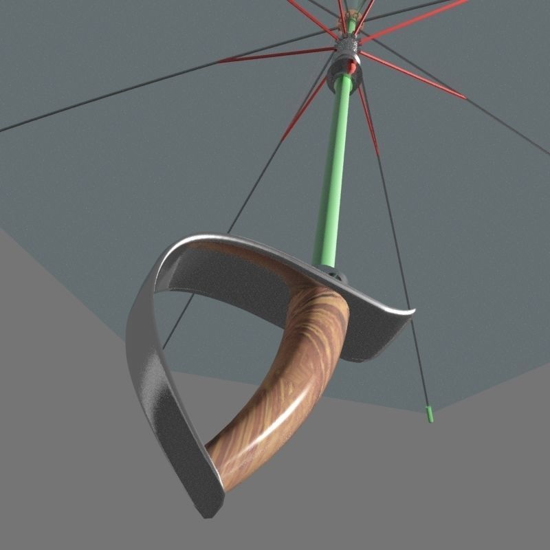 SWORD UMBRELLA Low-poly 3D model_14