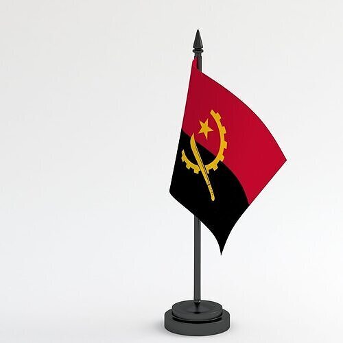 Table Flag Angola 3D model