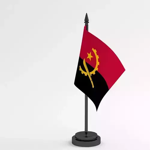 Table Flag Angola 3D model