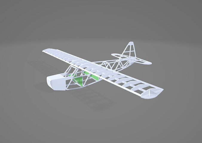 3D Printable Disassembled Light Aircraft  3D print model