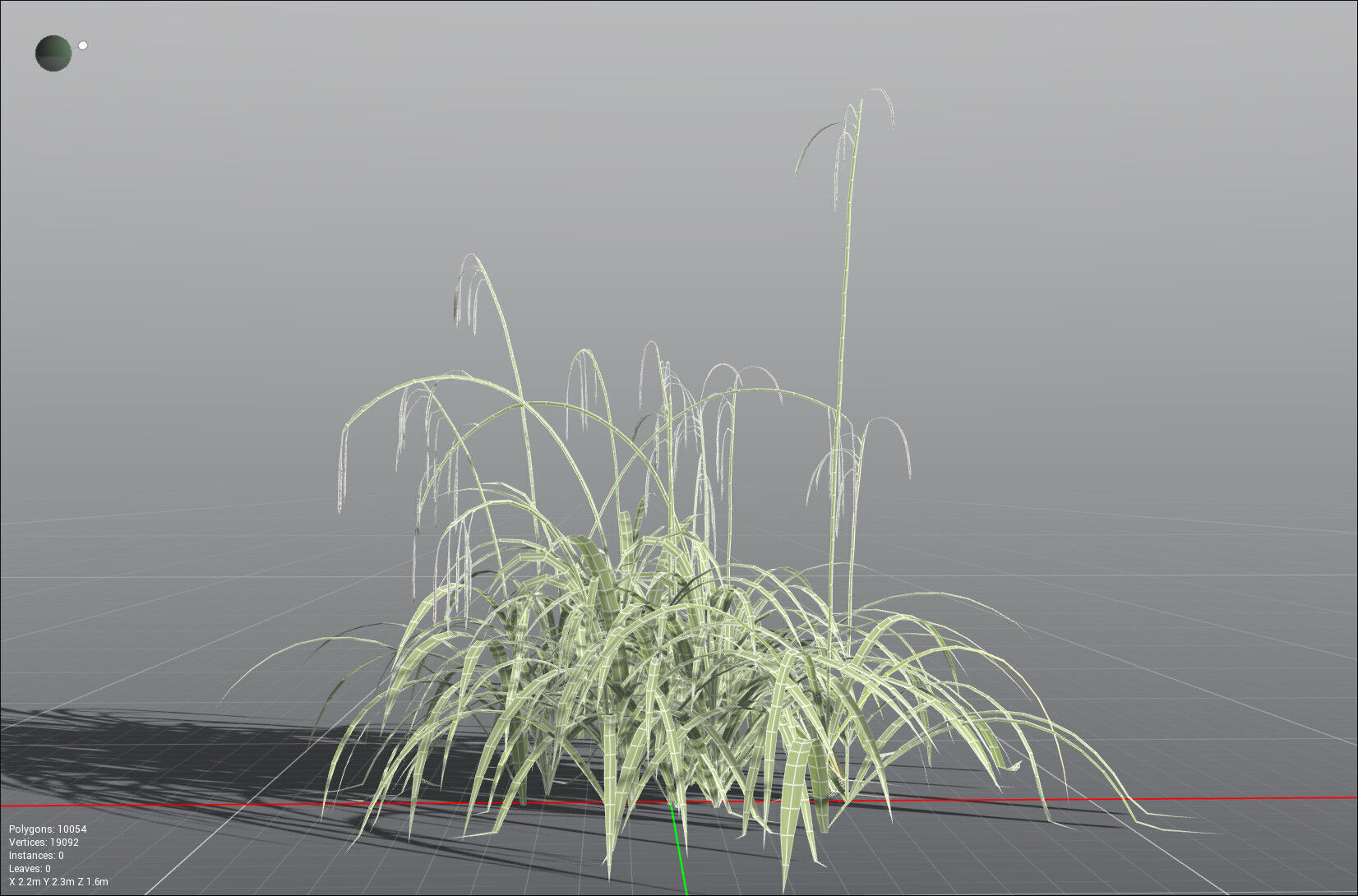 EVERYPlant Pendulous Sedge LowPoly Low-poly 3D model_36