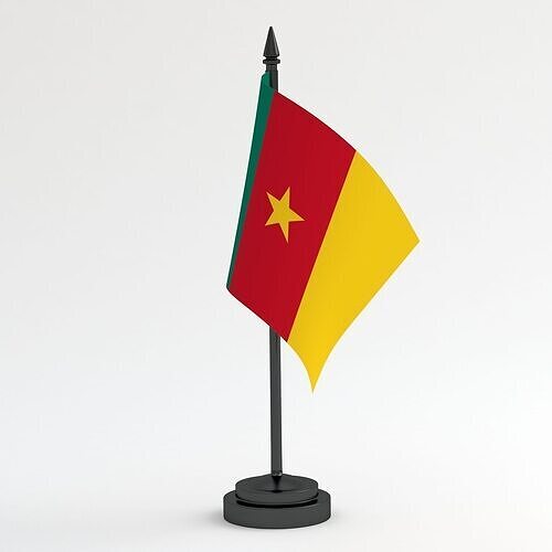 Table Flag Cameroon 3D model