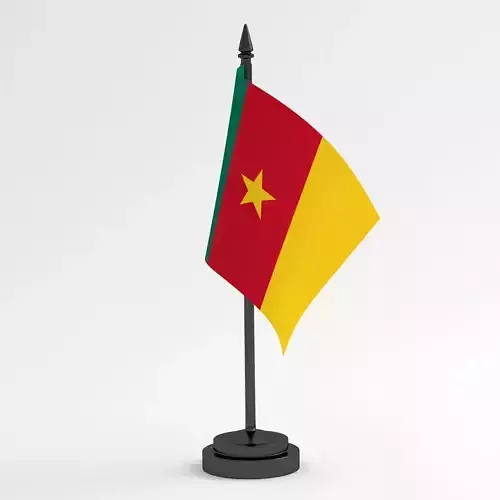 Table Flag Cameroon 3D model