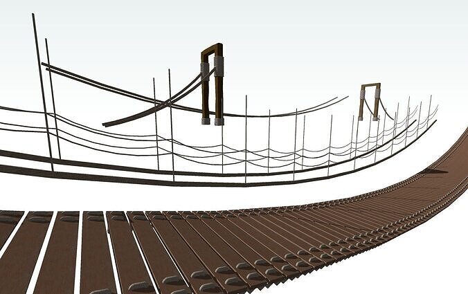 BRIDGE Rope Bridge 3D print model