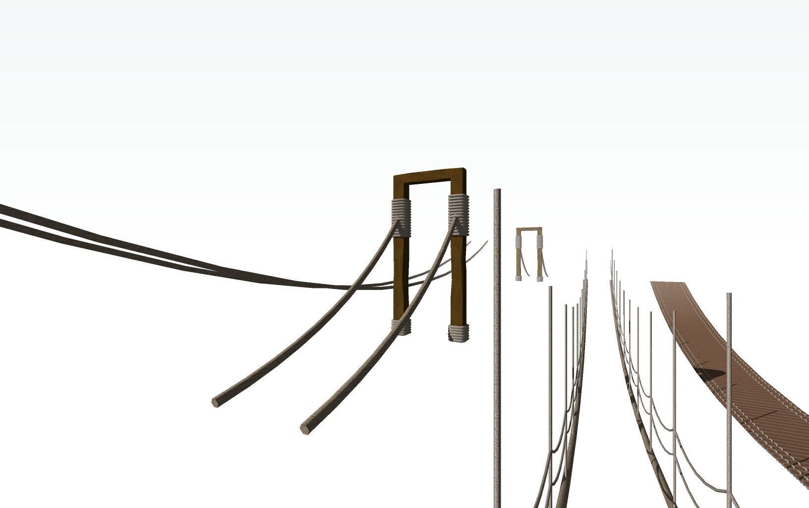 BRIDGE Rope Bridge 3D print model_5