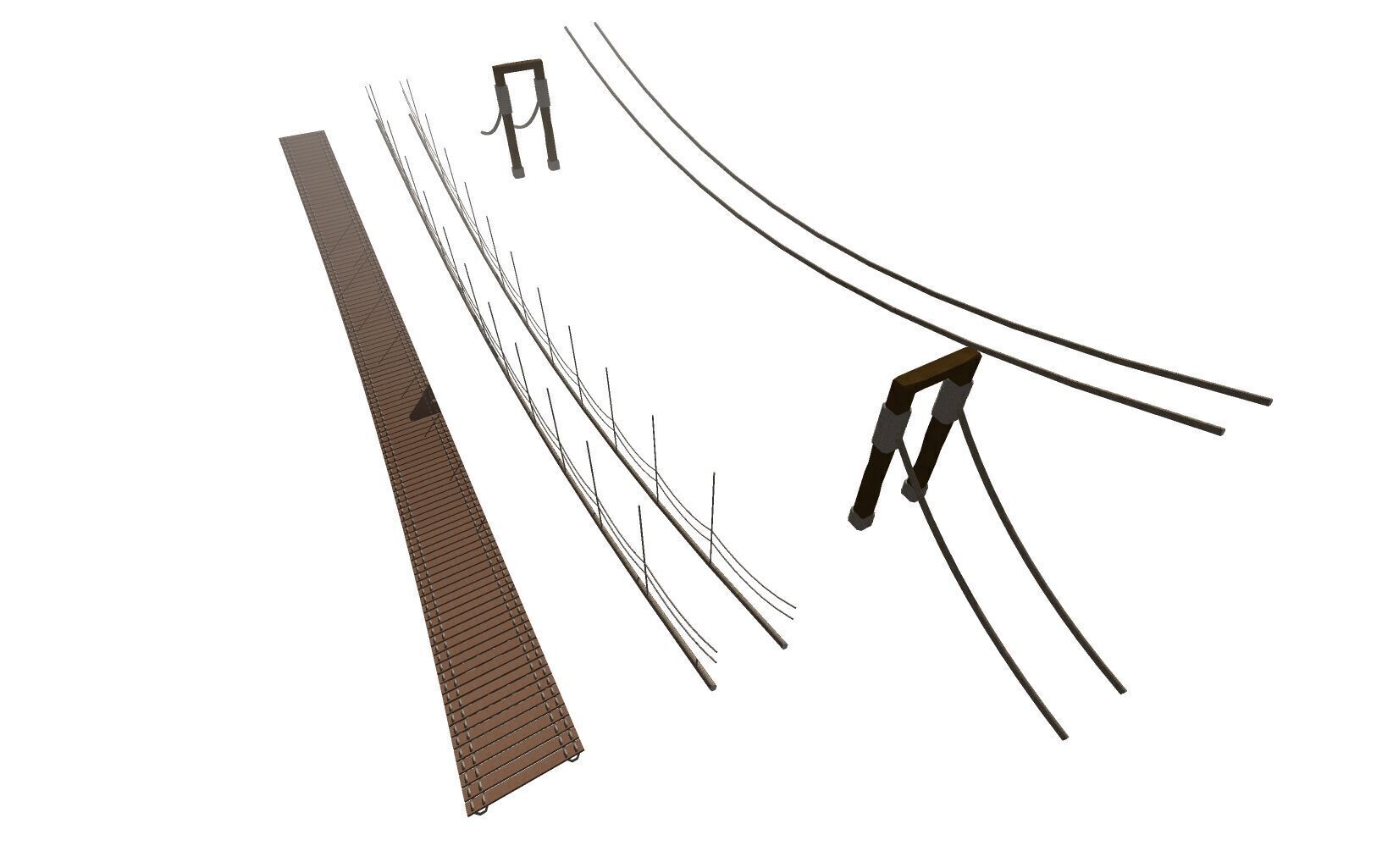 BRIDGE Rope Bridge 3D print model_1