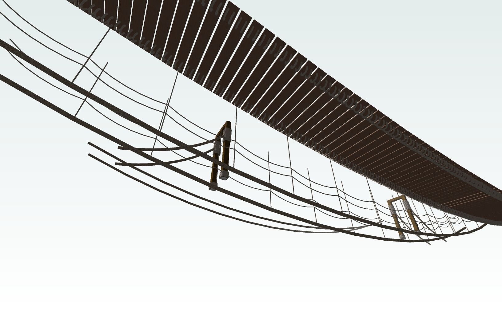 BRIDGE Rope Bridge 3D print model_4