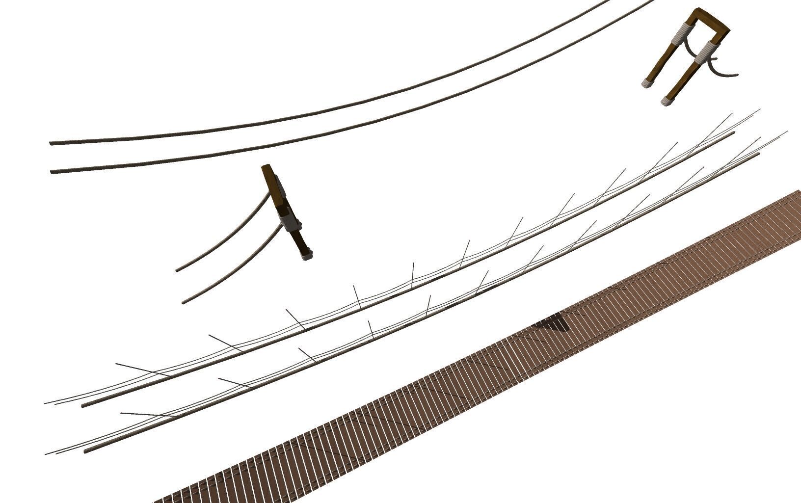 BRIDGE Rope Bridge 3D print model_3