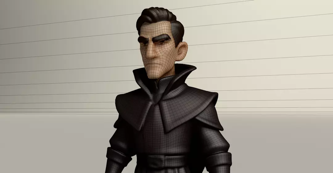 Stylized Game Ready Human Character Rigged named Dagmero LowPoly Low-poly 3D model_0