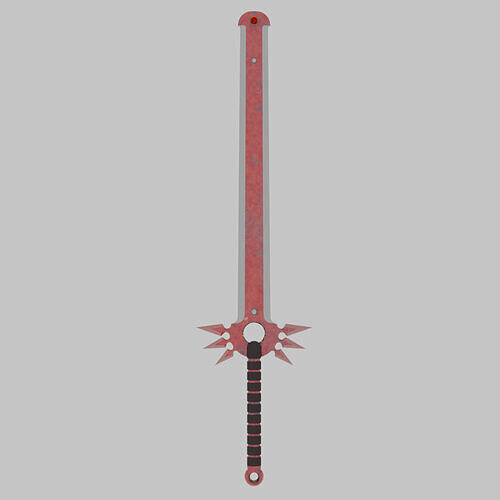 Red Edge Sword 3D model