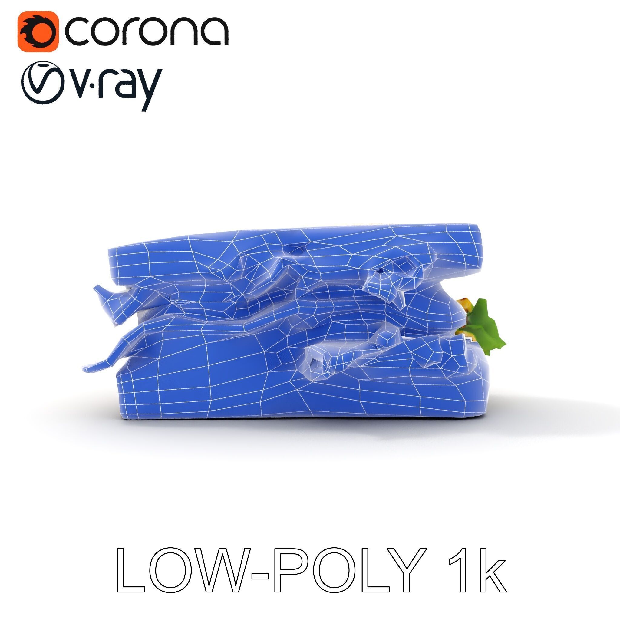 Realistic Sandwich Model Pack Low-poly 3D model_15