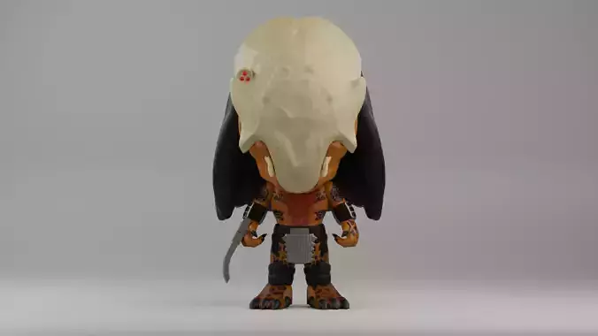 feral predator funko pop from the movie prey