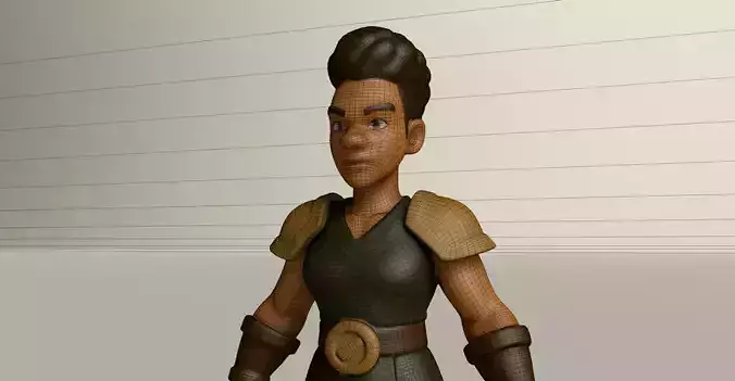 Stylized Game Ready Human Character Rigged named Ealu