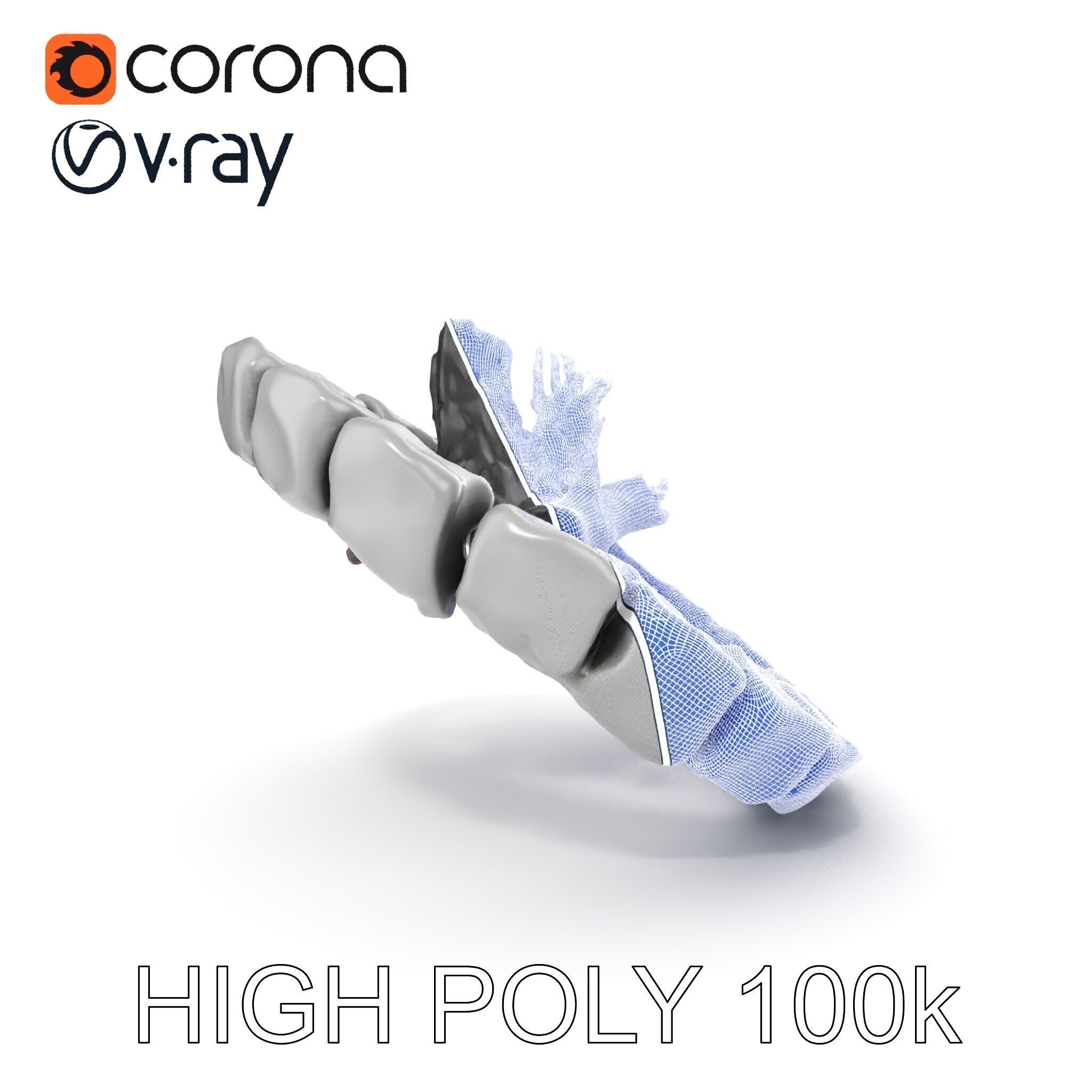 Outdoor Campfire Ring with Charred Logs Model Pack Low-poly 3D model_35