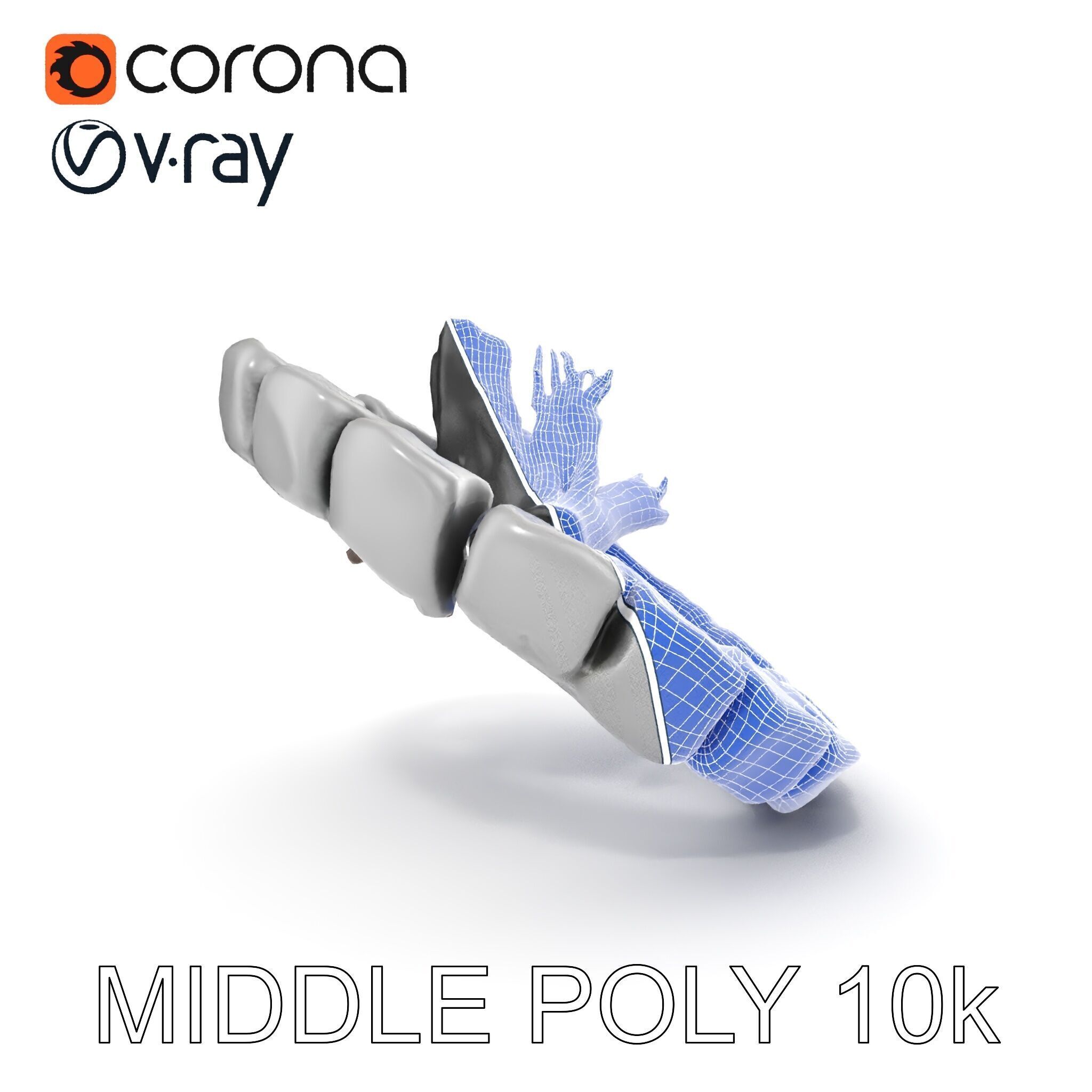 Outdoor Campfire Ring with Charred Logs Model Pack Low-poly 3D model_28