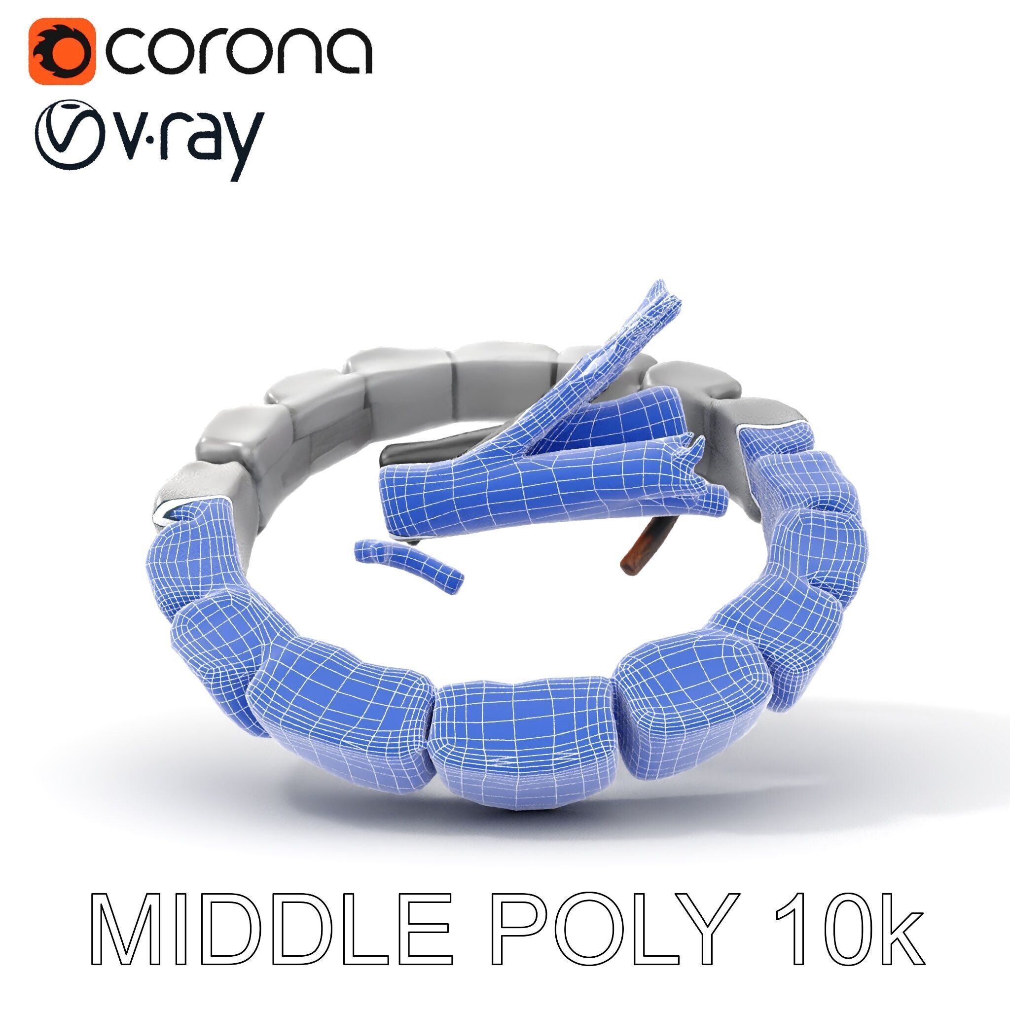 Outdoor Campfire Ring with Charred Logs Model Pack Low-poly 3D model_31