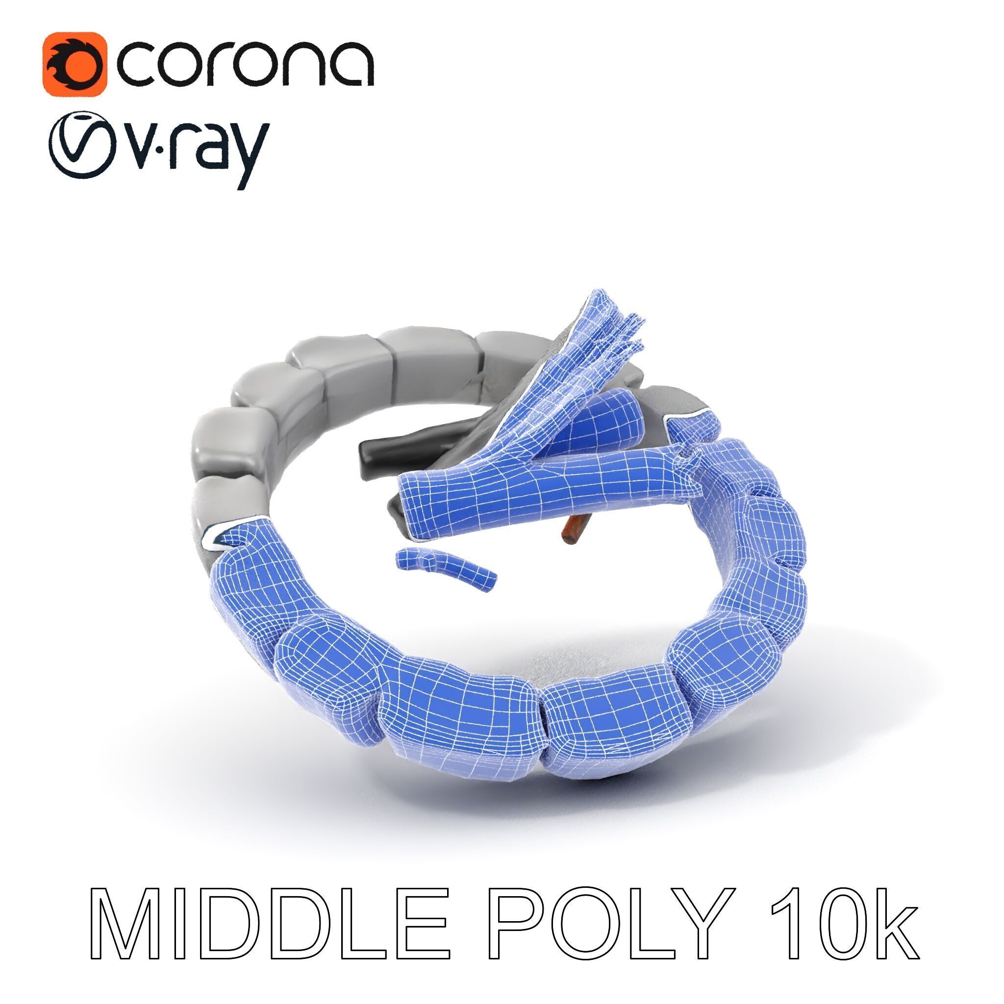 Outdoor Campfire Ring with Charred Logs Model Pack Low-poly 3D model_13