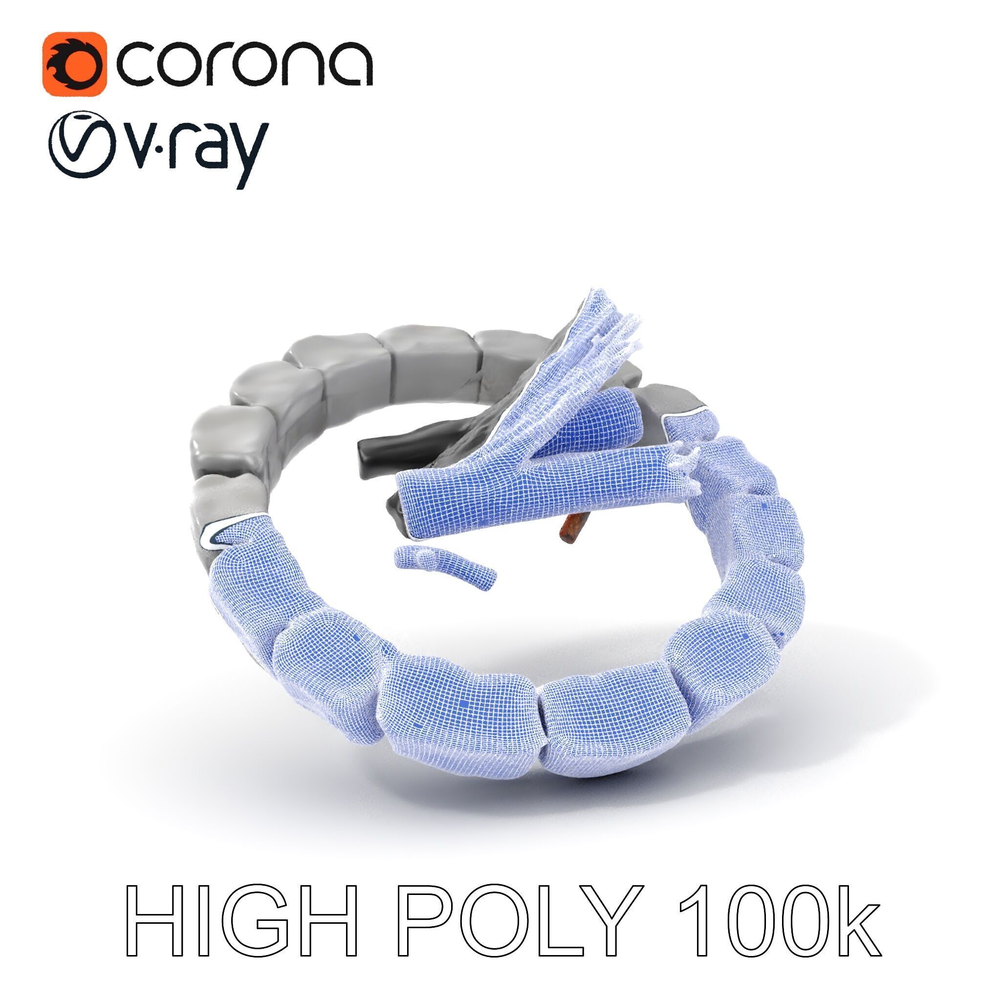 Outdoor Campfire Ring with Charred Logs Model Pack Low-poly 3D model_4