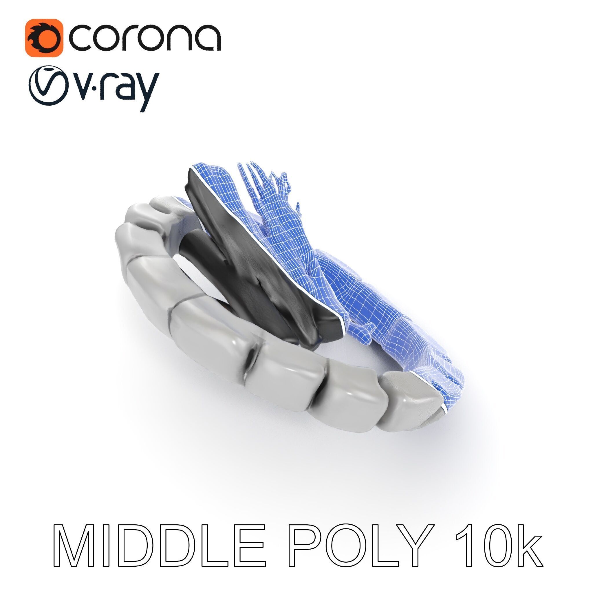 Outdoor Campfire Ring with Charred Logs Model Pack Low-poly 3D model_25