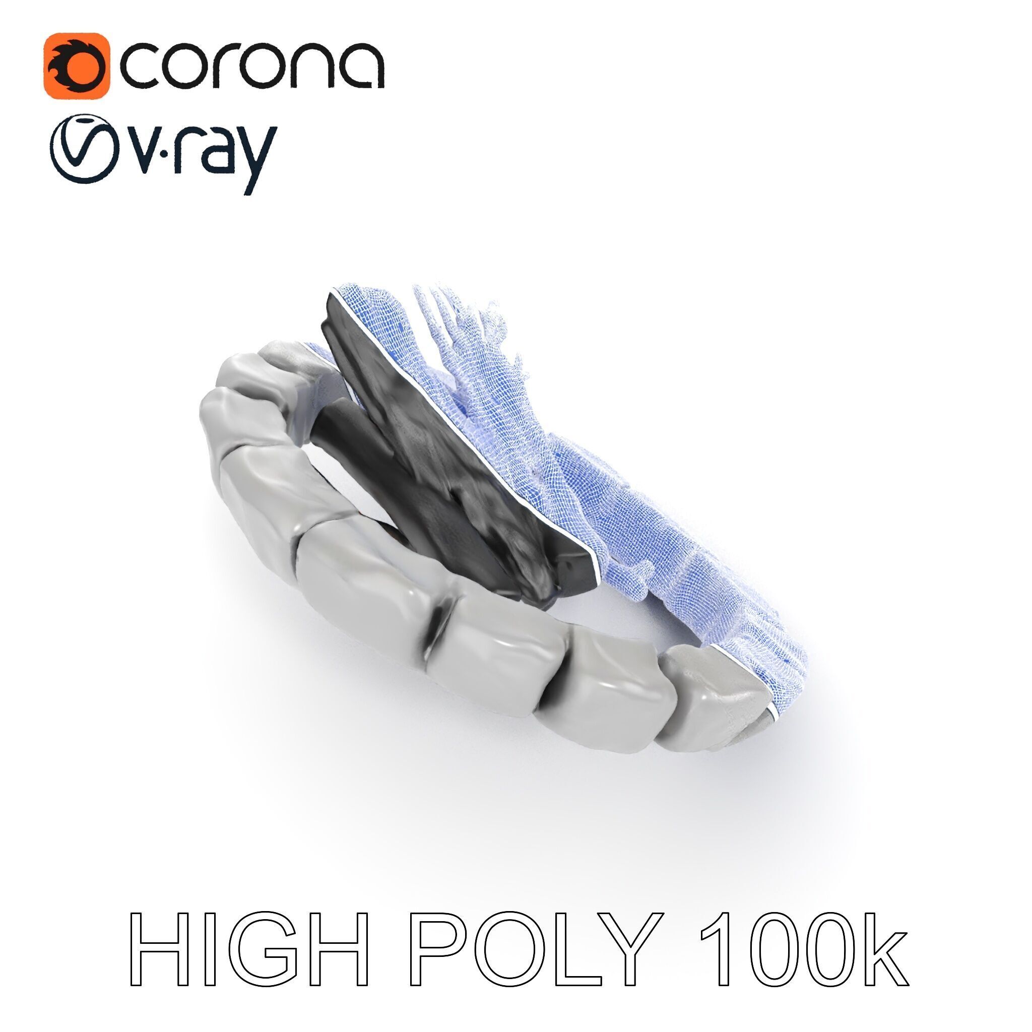 Outdoor Campfire Ring with Charred Logs Model Pack Low-poly 3D model_30