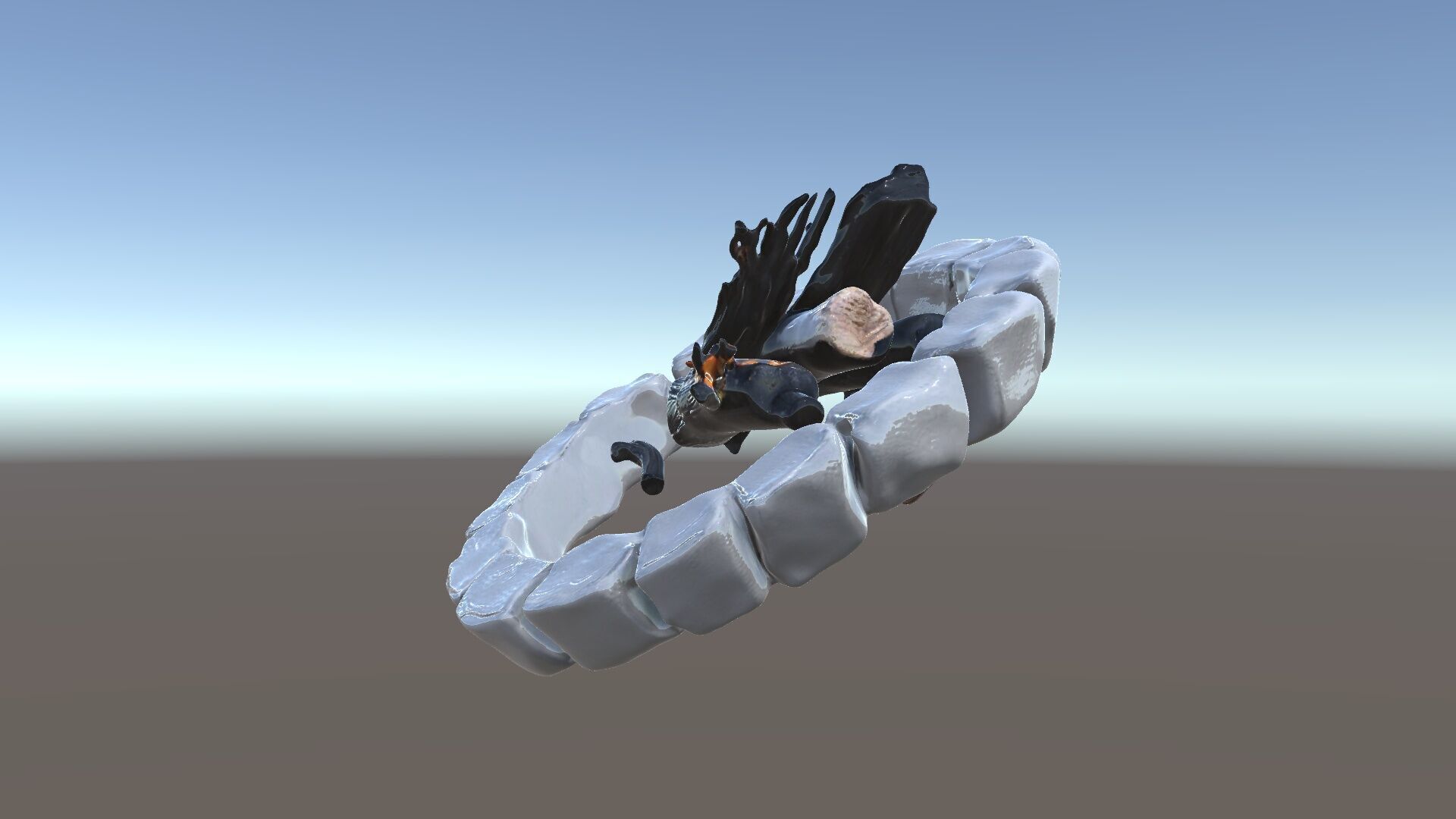 Outdoor Campfire Ring with Charred Logs Model Pack Low-poly 3D model_5