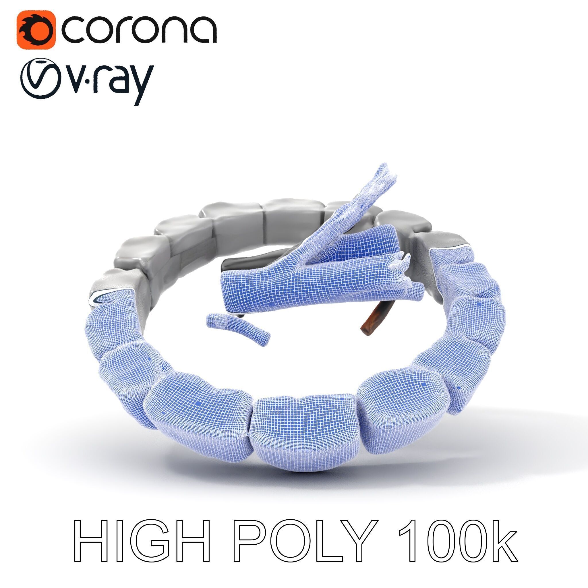 Outdoor Campfire Ring with Charred Logs Model Pack Low-poly 3D model_15