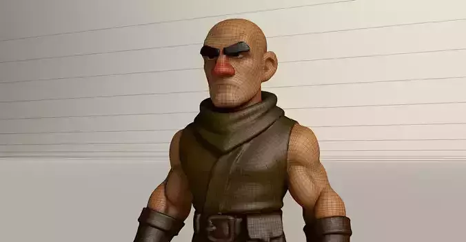 Stylized Game Ready Human Character Rigged named Fala