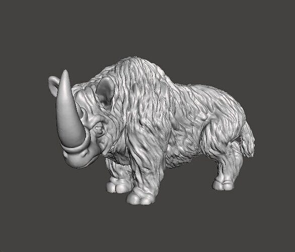 WOOLLY RHINO ICE AGE FIGURE MODEL PREHISTORIC WILDLIFE RPG 3D print model
