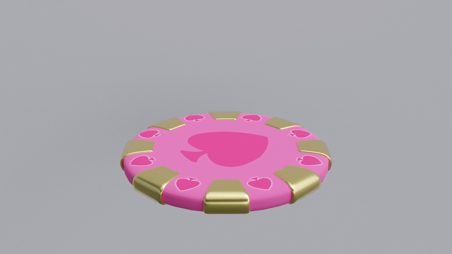 poker chips Low-poly 3D model_1