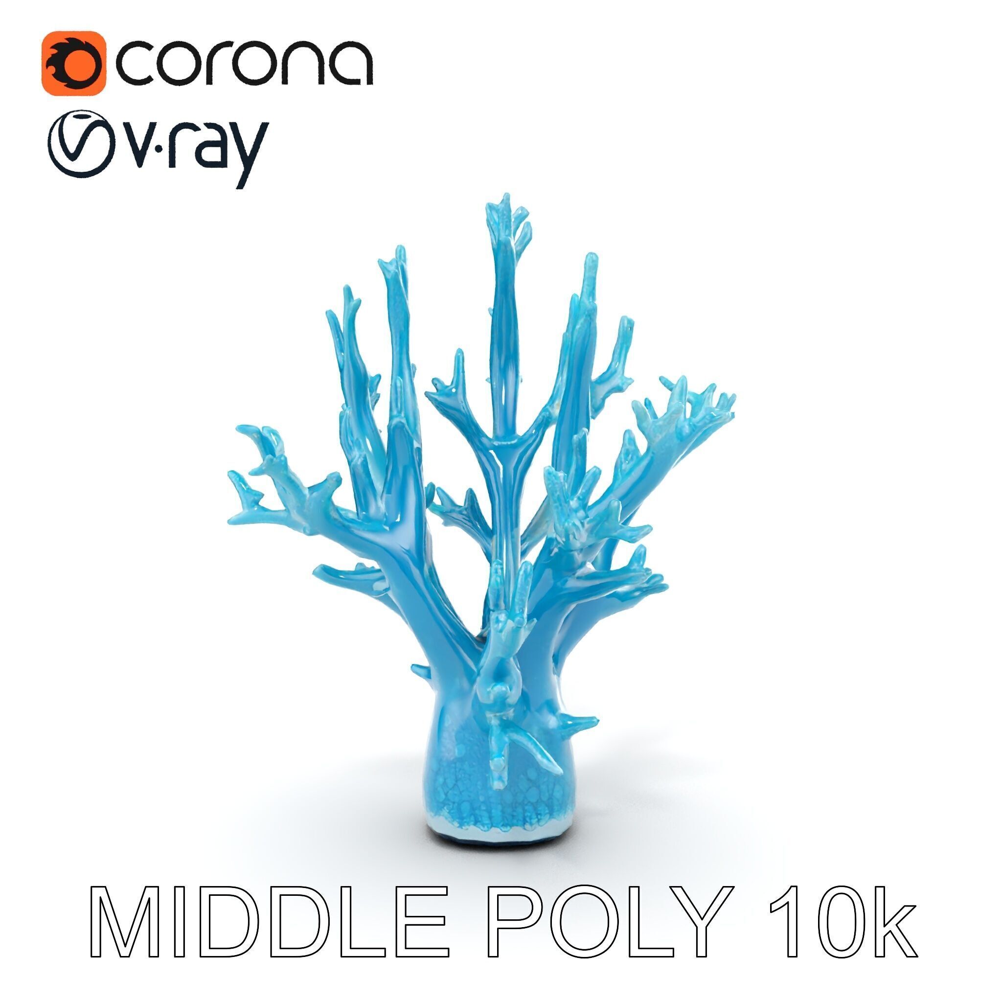 Coral Reef Structure Model Pack for D Rendering Low-poly 3D model_13