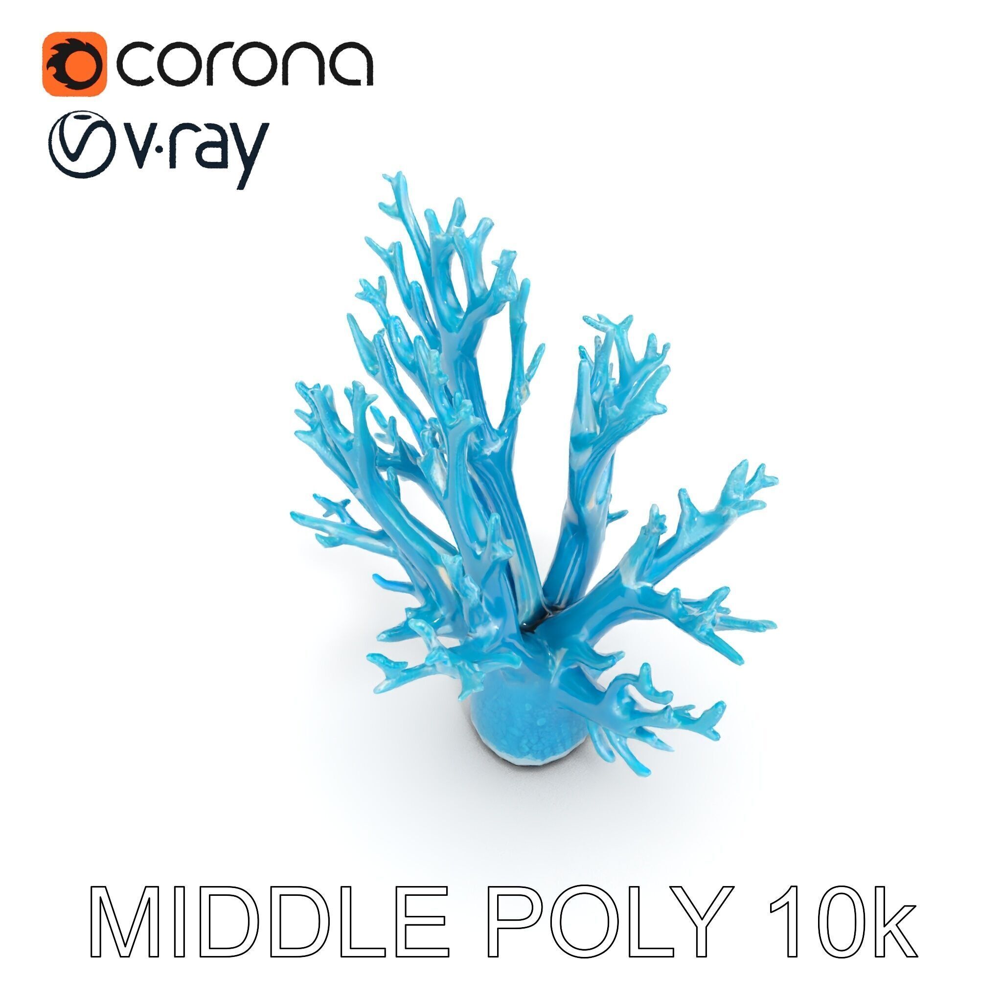 Coral Reef Structure Model Pack for D Rendering Low-poly 3D model_22