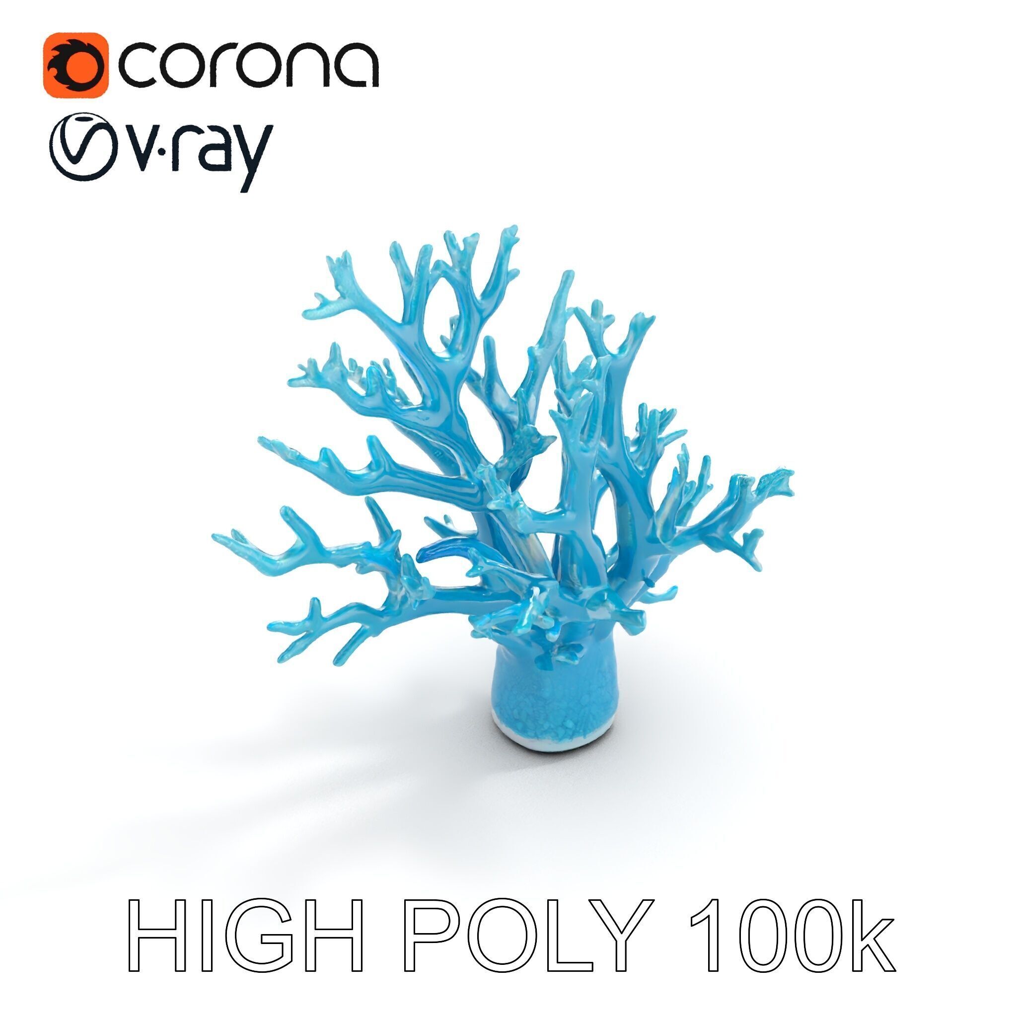 Coral Reef Structure Model Pack for D Rendering Low-poly 3D model_15