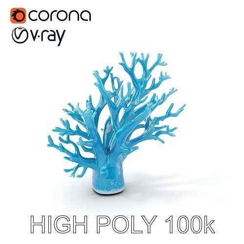Coral Reef Structure Model Pack for D Rendering Low-poly 3D model