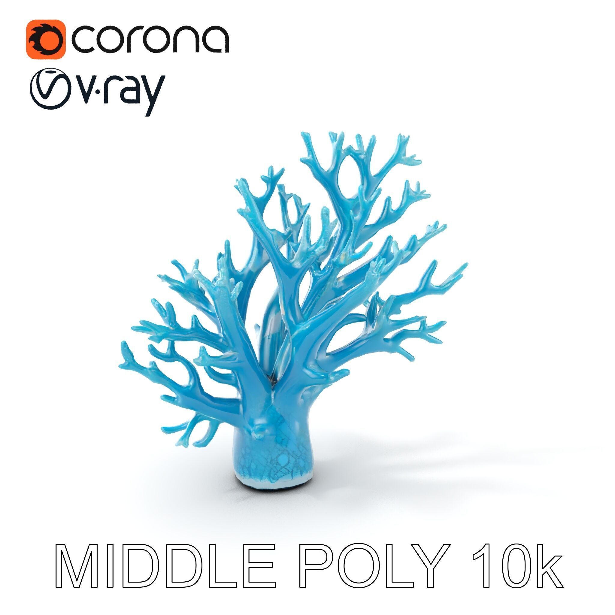 Coral Reef Structure Model Pack for D Rendering Low-poly 3D model_16