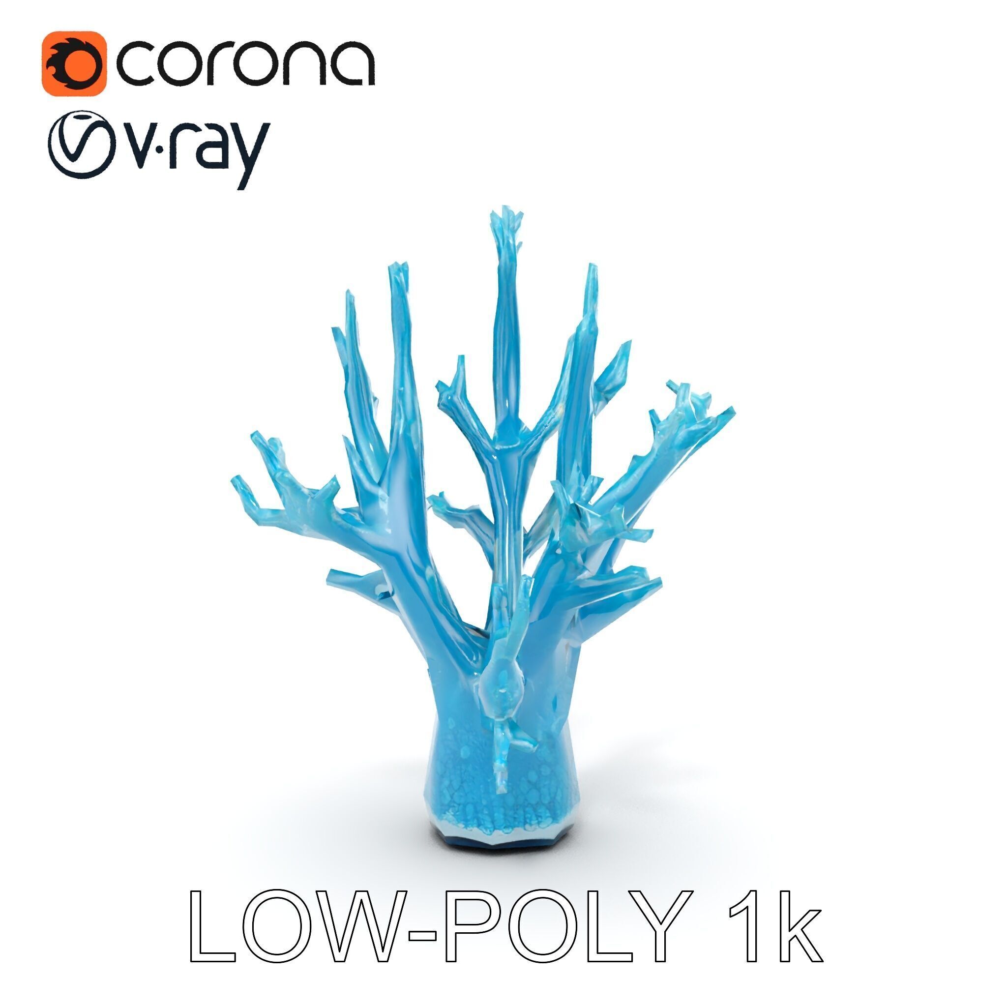 Coral Reef Structure Model Pack for D Rendering Low-poly 3D model_23