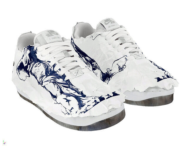 Nike Air Force 1 Shadow Goddness Of Victory Low-poly 3D model