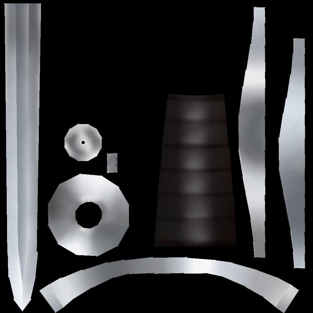 Hand Painted Swords Pack 5 Low-poly 3D model_21