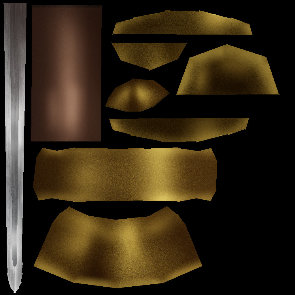 Hand Painted Swords Pack 5 Low-poly 3D model_17
