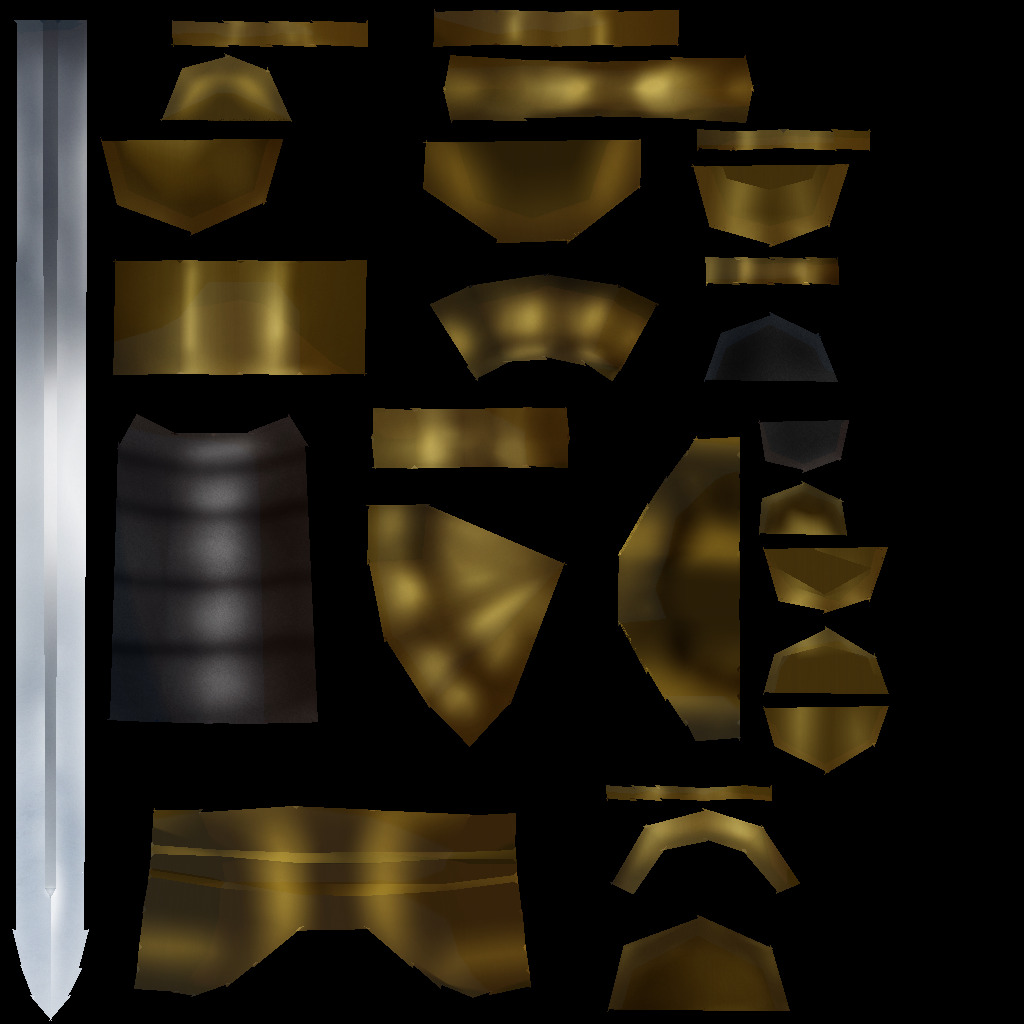 Hand Painted Swords Pack 5 Low-poly 3D model_19