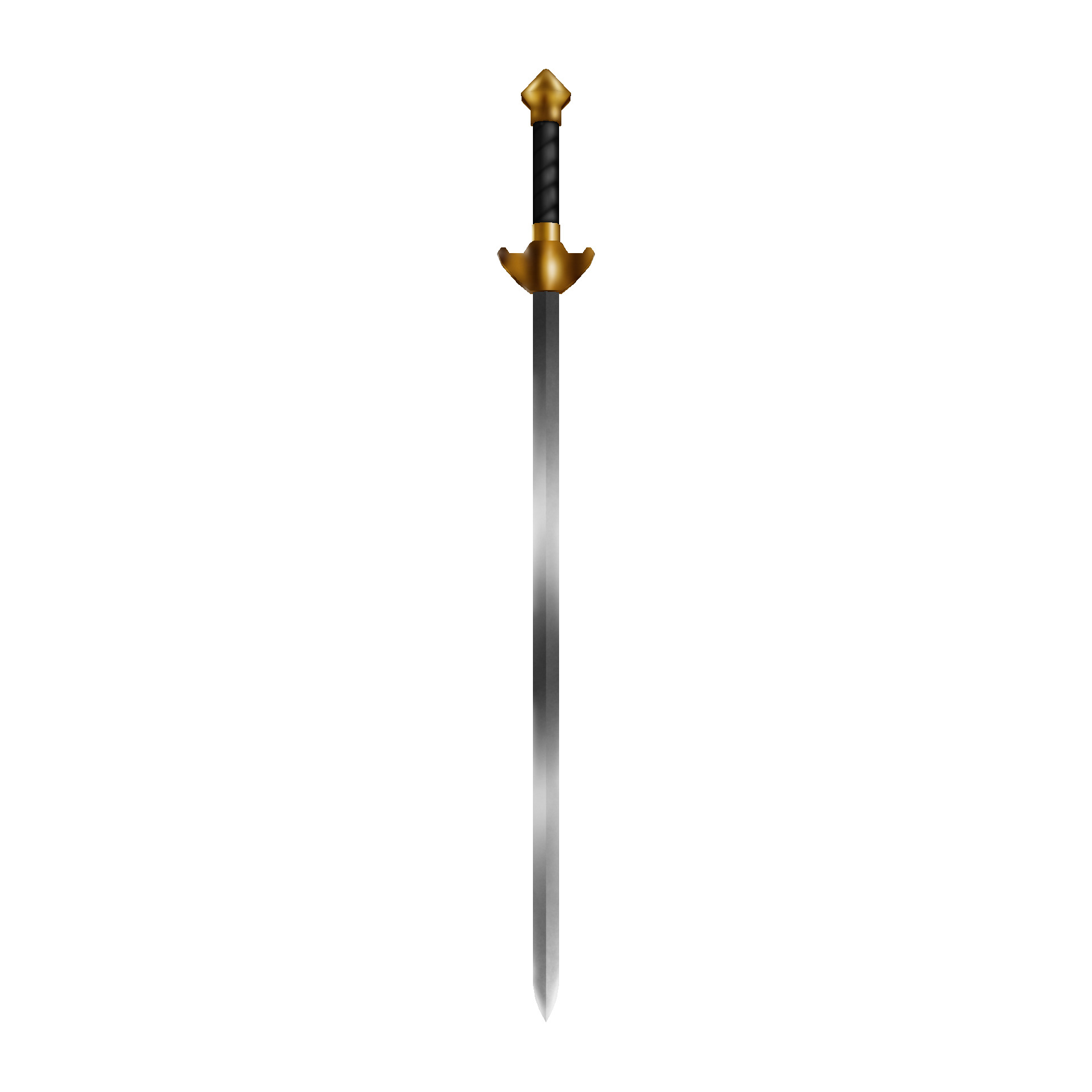 Hand Painted Swords Pack 5 Low-poly 3D model_10