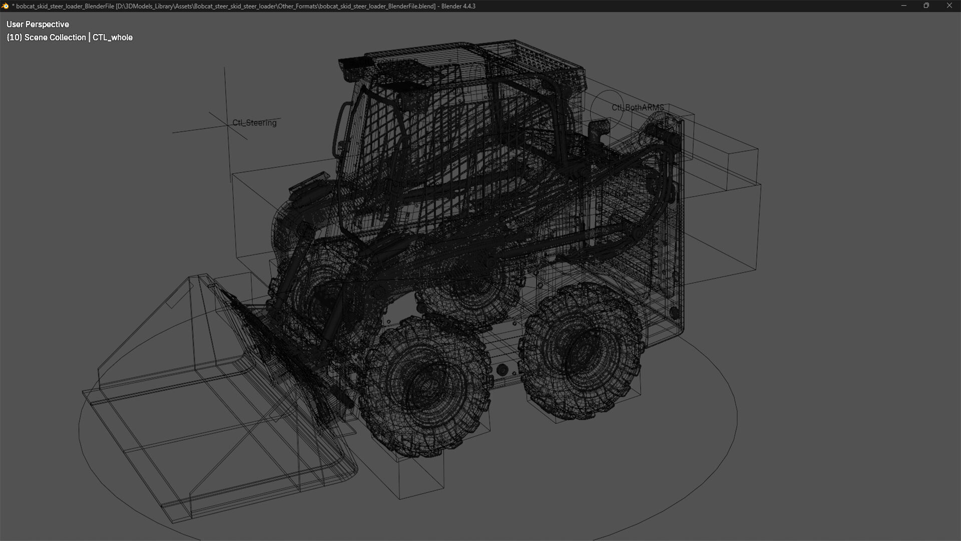 Bobcat Skid Steer Loader S450 3D model_22